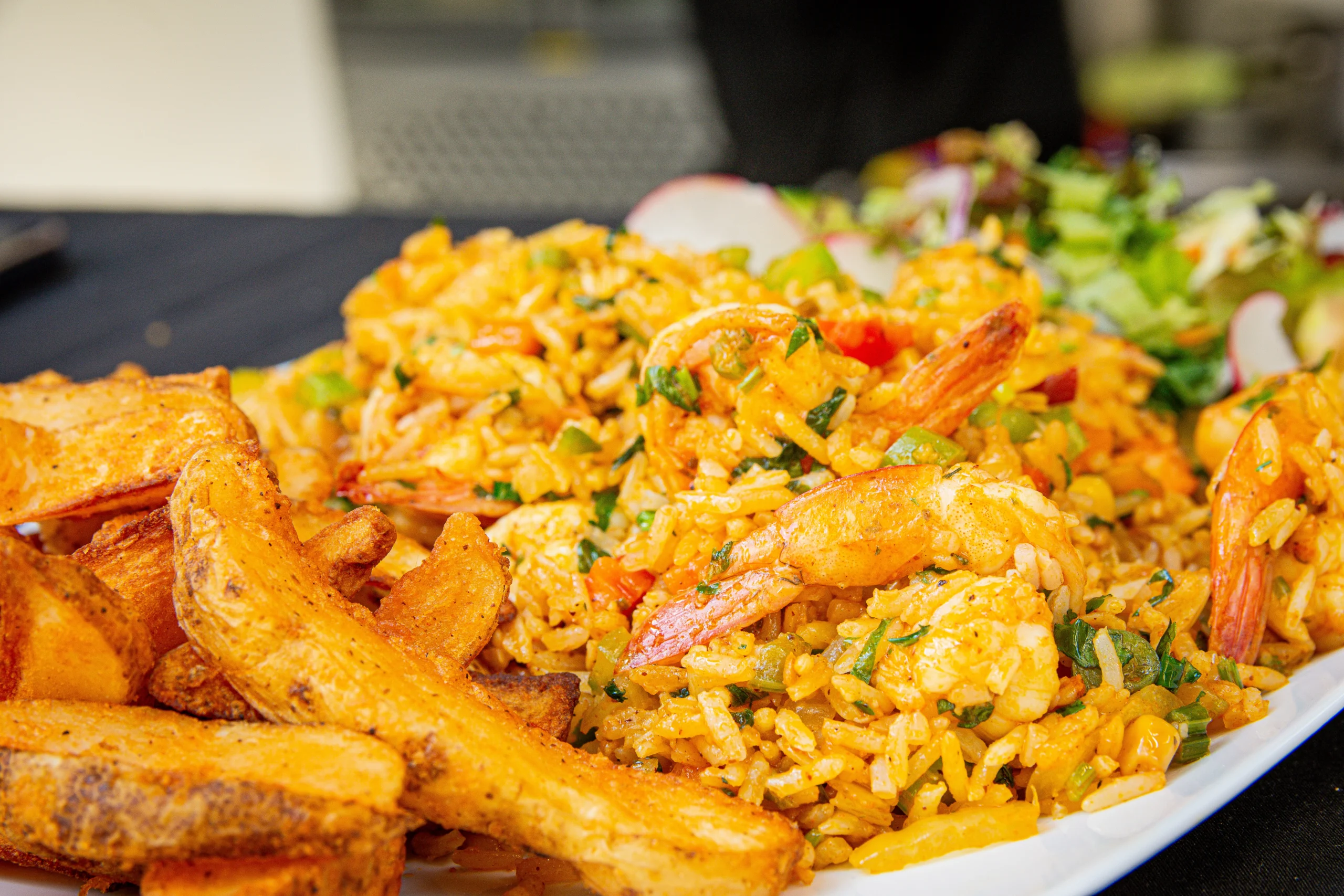Arroz con camarones